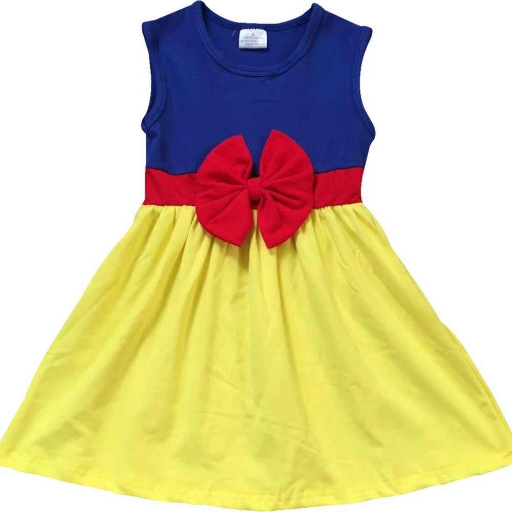 Little Girl Kids Princess Bow Easter Party Holiday School Flower Girl Dress 2-8